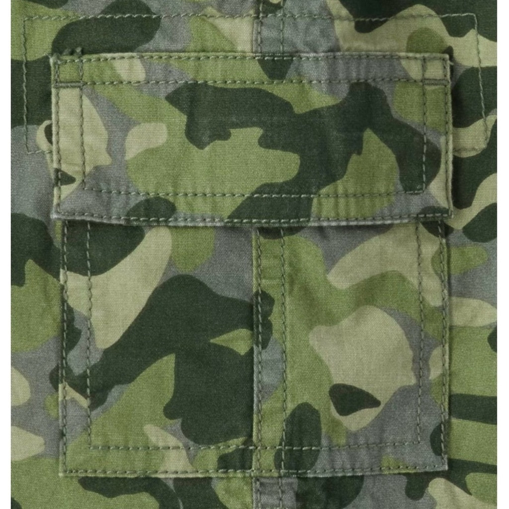 The Children's Place Boys Camo Pull On Cargo Shorts - Green | Sz 12 | NWOT - Picture 3 of 3
